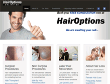Tablet Screenshot of hairoptions.co.za